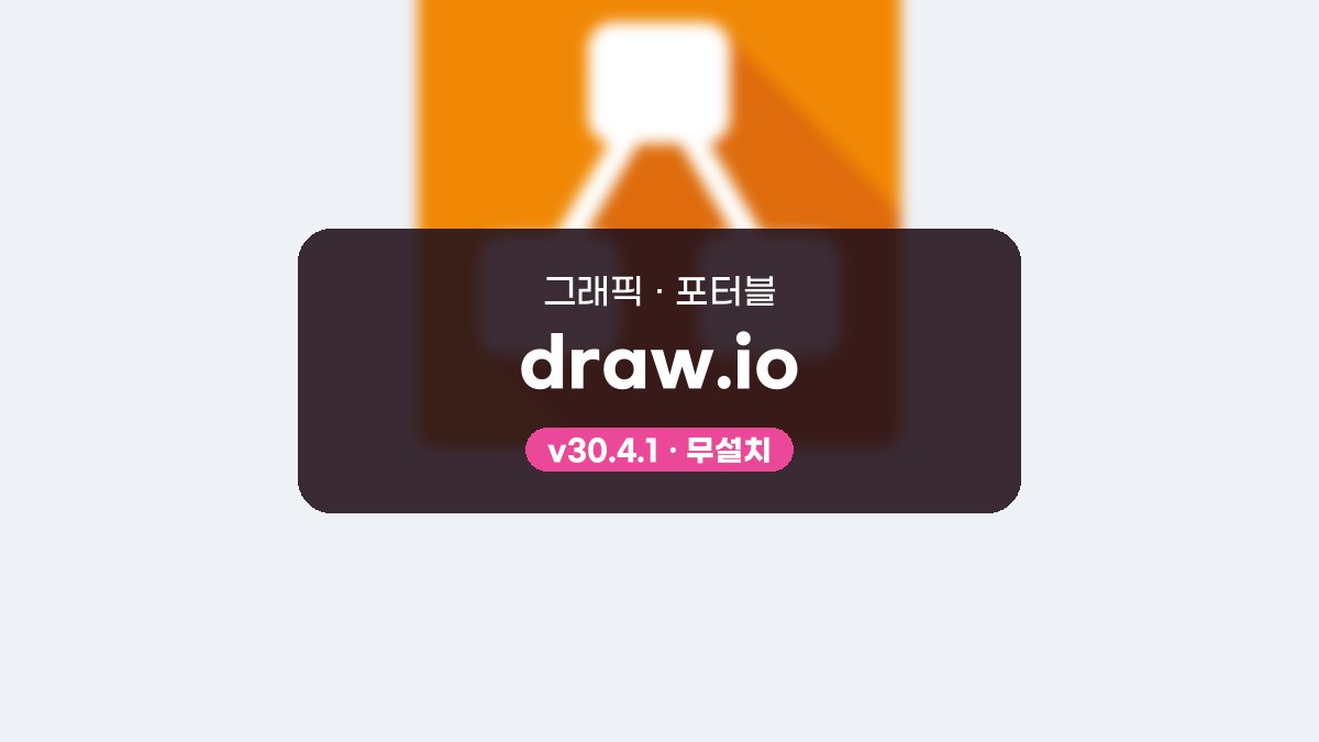 draw.io 포터블 draw.io 32.4.1 포터블 미리보기