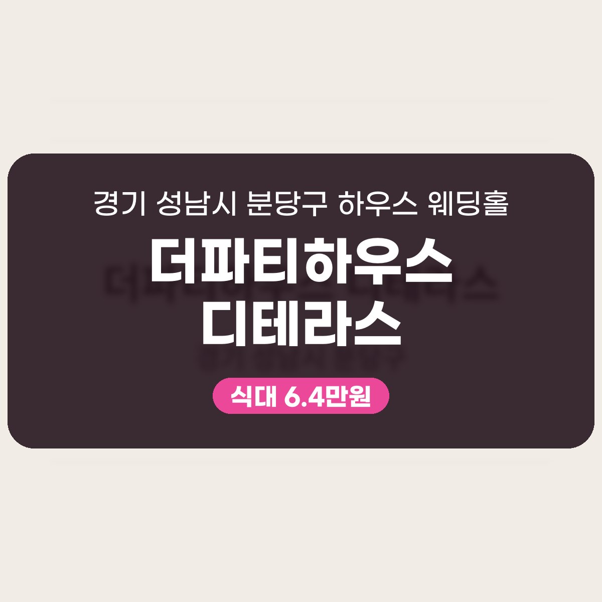 더파티하우스 디테라스 가격 대표 이미지