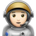 Astronaut: Light Skin Tone