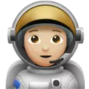Astronaut: Medium-Light Skin Tone