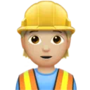 Construction Worker: Medium-Light Skin Tone