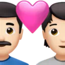 Couple With Heart: Man, Person, Light Skin Tone