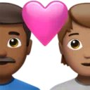 Couple With Heart: Man, Person, Medium-Dark Skin Tone, Medium Skin Tone