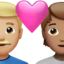 Couple With Heart: Man, Person, Medium-Light Skin Tone, Medium Skin Tone