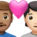 Couple With Heart: Man, Person, Medium Skin Tone, Light Skin Tone
