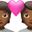 Couple with Heart: Medium-Dark Skin Tone