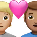 Couple With Heart: Person, Man, Medium-Light Skin Tone, Medium Skin Tone