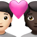 마음을 가진 커플 : 사람, 사람, 밝은 피부 톤, 어두운 피부 톤
