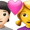Couple With Heart: Person, Woman, Light Skin Tone, No Skin Tone