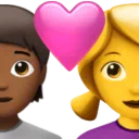 Couple With Heart: Person, Woman, Medium-Dark Skin Tone, No Skin Tone
