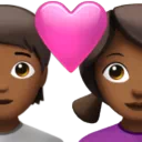 Couple With Heart: Person, Woman, Medium-Dark Skin Tone