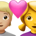 Couple With Heart: Person, Woman, Medium-Light Skin Tone, No Skin Tone