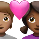 Couple With Heart: Person, Woman, Medium Skin Tone, Medium-Dark Skin Tone