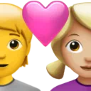 Couple With Heart: Person, Woman, No Skin Tone, Medium-Light Skin Tone