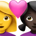 Couple With Heart - Woman: No Skin Tone, Woman: Dark Skin Tone