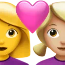 Couple With Heart - Woman: No Skin Tone, Woman: Medium-Light Skin Tone