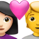 Couple With Heart: Woman, Person, Light Skin Tone, No Skin Tone