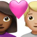 Couple With Heart: Woman, Person, Medium-Dark Skin Tone, Medium-Light Skin Tone