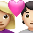 Couple With Heart: Woman, Person, Medium-Light Skin Tone, Light Skin Tone