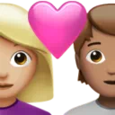 Couple With Heart: Woman, Person, Medium-Light Skin Tone, Medium Skin Tone