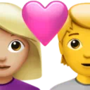 Couple With Heart: Woman, Person, Medium-Light Skin Tone, No Skin Tone