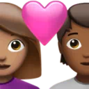 Couple With Heart: Woman, Person, Medium Skin Tone, Medium-Dark Skin Tone