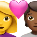Couple With Heart: Woman, Person, No Skin Tone, Medium-Dark Skin Tone