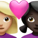 Couple with Heart: Woman, Woman, Medium-Light Skin Tone, Dark Skin Tone