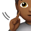Deaf Person: Medium-Dark Skin Tone