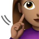 Deaf Woman: Medium Skin Tone