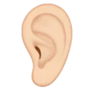 Ear: Light Skin Tone