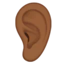 Ear: Medium-Dark Skin Tone