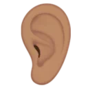 Ear: Medium Skin Tone