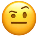 눈썹이 올라간 얼굴