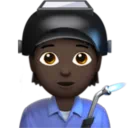 Factory Worker: Dark Skin Tone