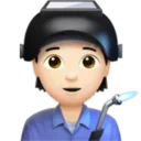 Factory Worker: Light Skin Tone