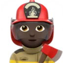 Firefighter: Dark Skin Tone