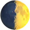 First Quarter Moon Symbol