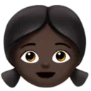 Girl: Dark Skin Tone