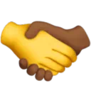 Handshake: No Skin Tone, Medium Dark Skin Tone