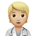 Health Worker: Medium-Light Skin Tone