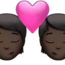 Kiss: Dark Skin Tone