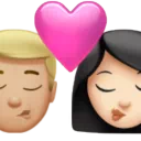 Kiss - Man: Medium-Light Skin Tone, Woman: Light Skin Tone