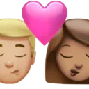 Kiss - Man: Medium-Light Skin Tone, Woman: Medium Skin Tone