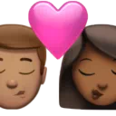 Kiss - Man: Medium Skin Tone, Woman: Medium-Dark Skin Tone