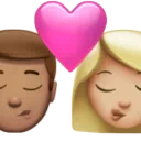 Kiss - Man: Medium Skin Tone, Woman: Medium-Light Skin Tone