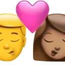 Kiss - Man: No Skin Tone, Woman: Medium Skin Tone