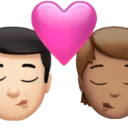 Kiss: Man, Person, Light Skin Tone, Medium Skin Tone