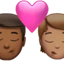 Kiss: Man, Person, Medium-Dark Skin Tone, Medium Skin Tone