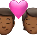 Kiss: Man, Person, Medium-Dark Skin Tone